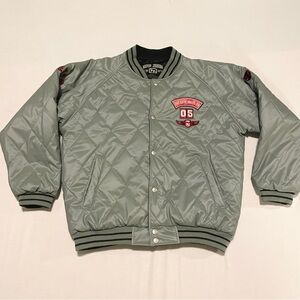 Vtg Exco Jeans 1997 Reversible Black/Grey Oversized Bomber Jacket XL Boxy 90s